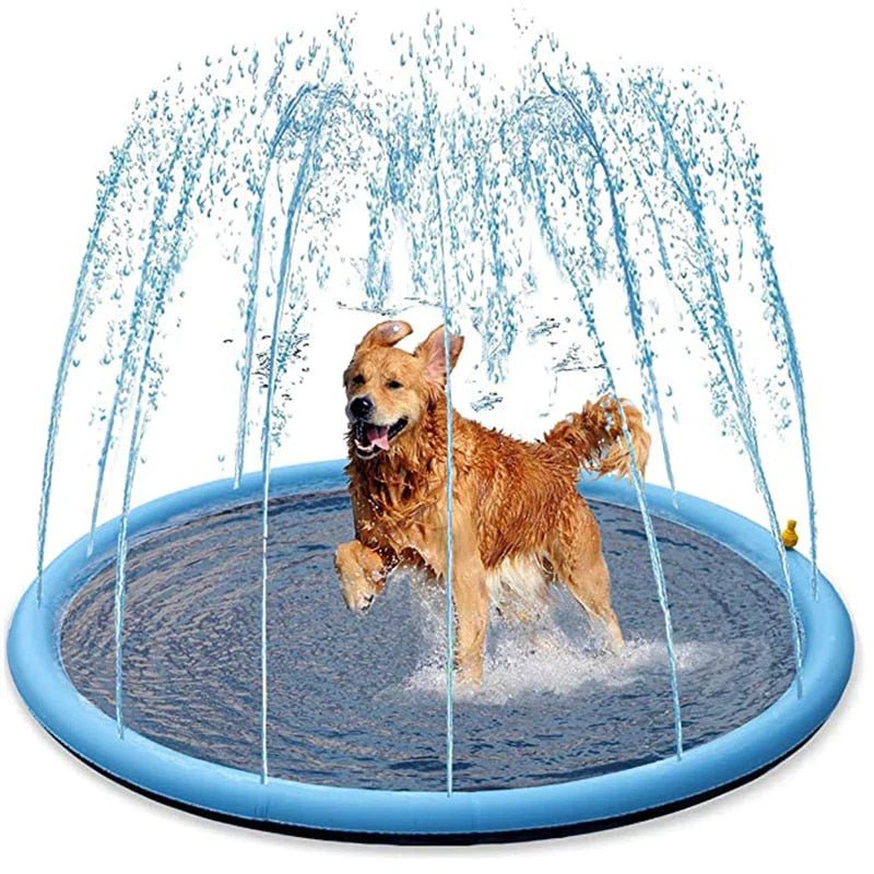 Hondensprinkler voor Spetterplezier en Verkoeling - Duurzaam PVC, Veilig voor Kinderen en Huisdieren - Hebbr