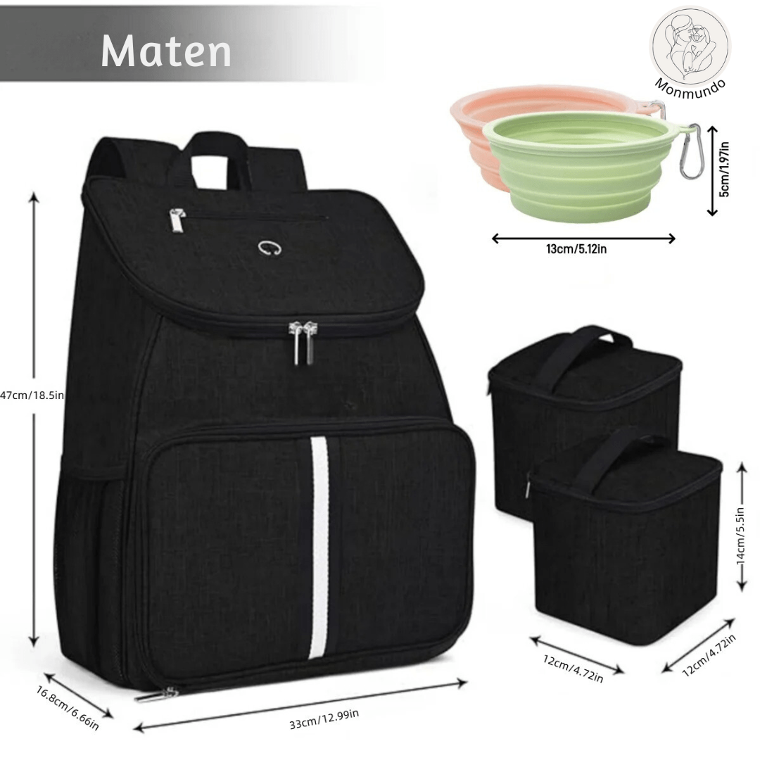 Hondereistas voor Zorgeloos Reizen met je Hond – Waterdicht, Ruime Opbergruimte & Eetmatje - Hebbr