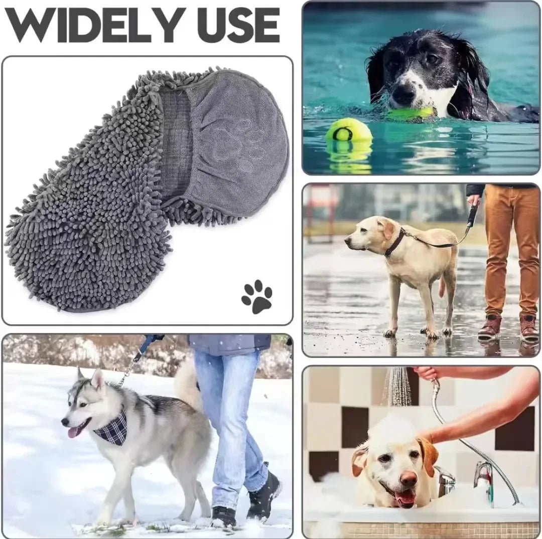 Huisdier Badhanddoek 53×22 cm Chenier – Sneldrogend en Zacht voor Kat en Hond - Hebbr