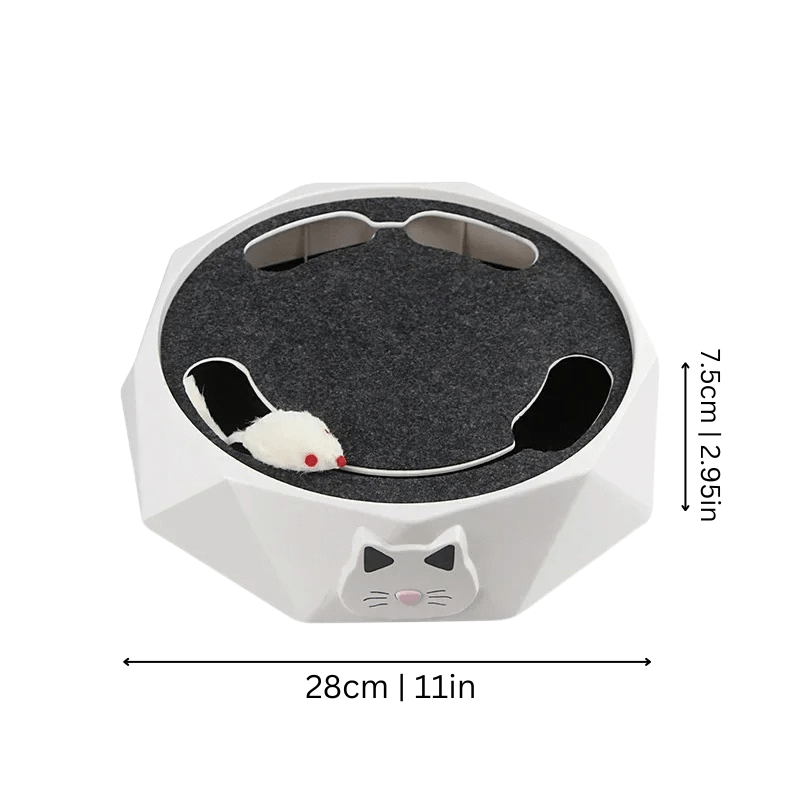 Interactief Muisspeelgoed voor Katten met Realistische Bewegingen en Kratzone - Twee Snelheden - Hebbr