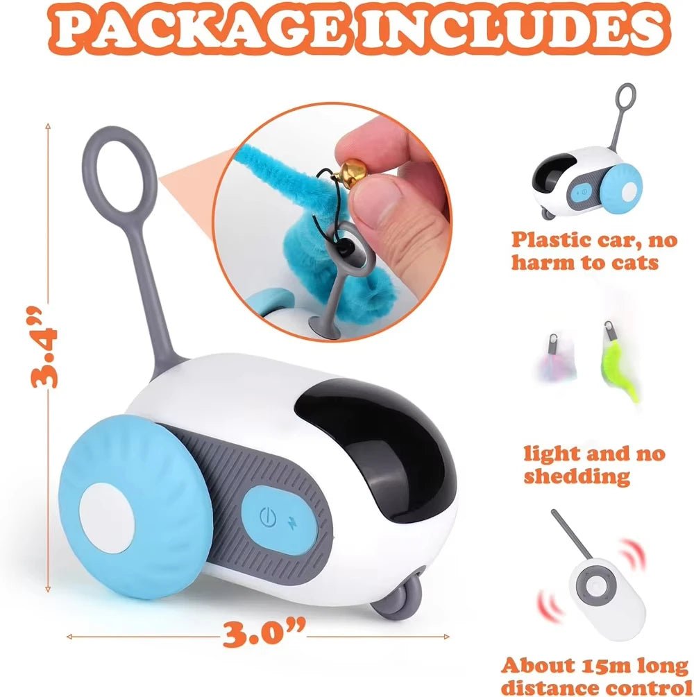 Interactief Speelgoed voor Katten en Honden - Afstandsbediening met 2 Speelmodi en Automatische Beweging - Hebbr