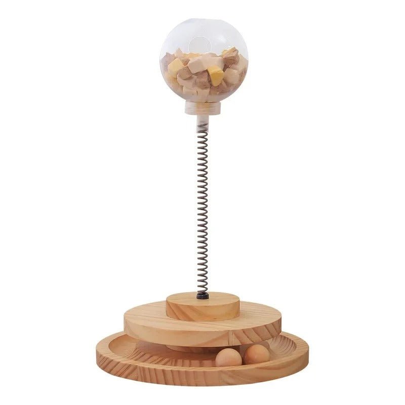 Interactief Voerspeeltje voor Katten – Duurzame Snackbal voor Betere Spijsvertering - Hebbr
