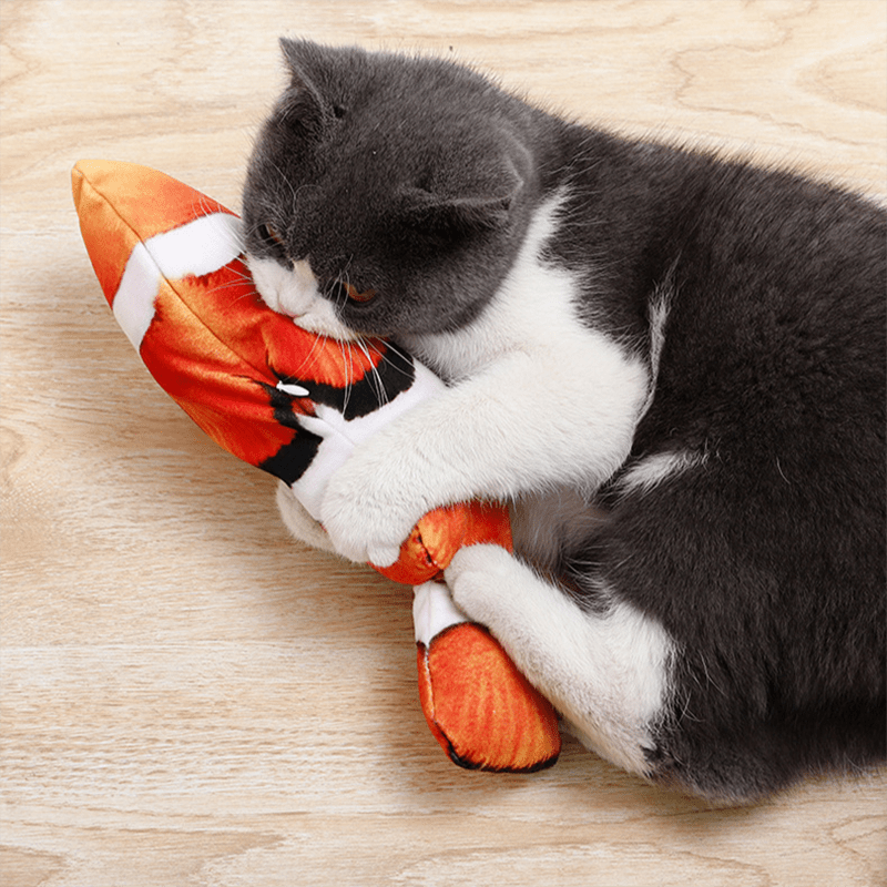 Interactieve ZappelFisch voor Honden en Katten - Beweeglijk Speeltje met Catnip en Oplaadbare Batterij - Hebbr