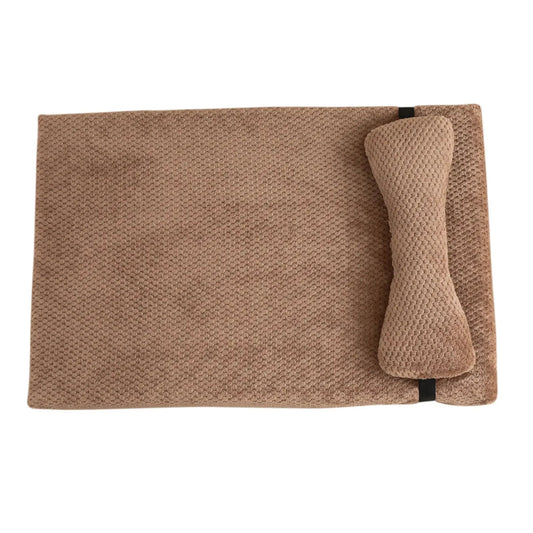 Kalmerend Hondenbed van Pluche voor Grote Honden – Wasbare Hoes en Antislip Onderkant - Hebbr