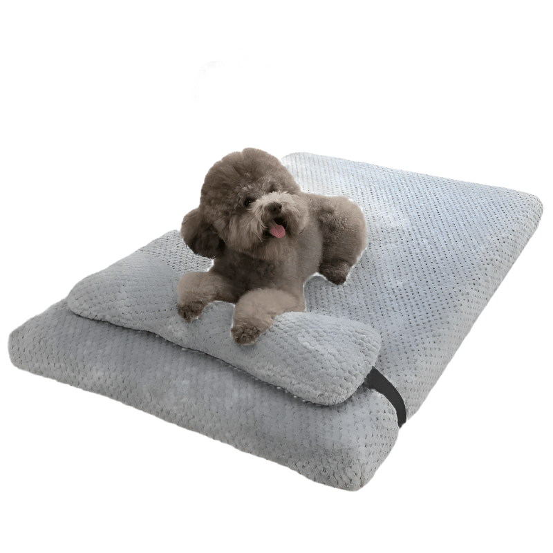 Kalmerend Hondenbed van Pluche voor Grote Honden – Wasbare Hoes en Antislip Onderkant - Hebbr