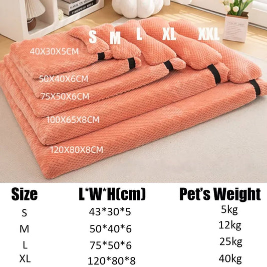 Kalmerend Hondenbed van Pluche voor Grote Honden – Wasbare Hoes en Antislip Onderkant - Hebbr