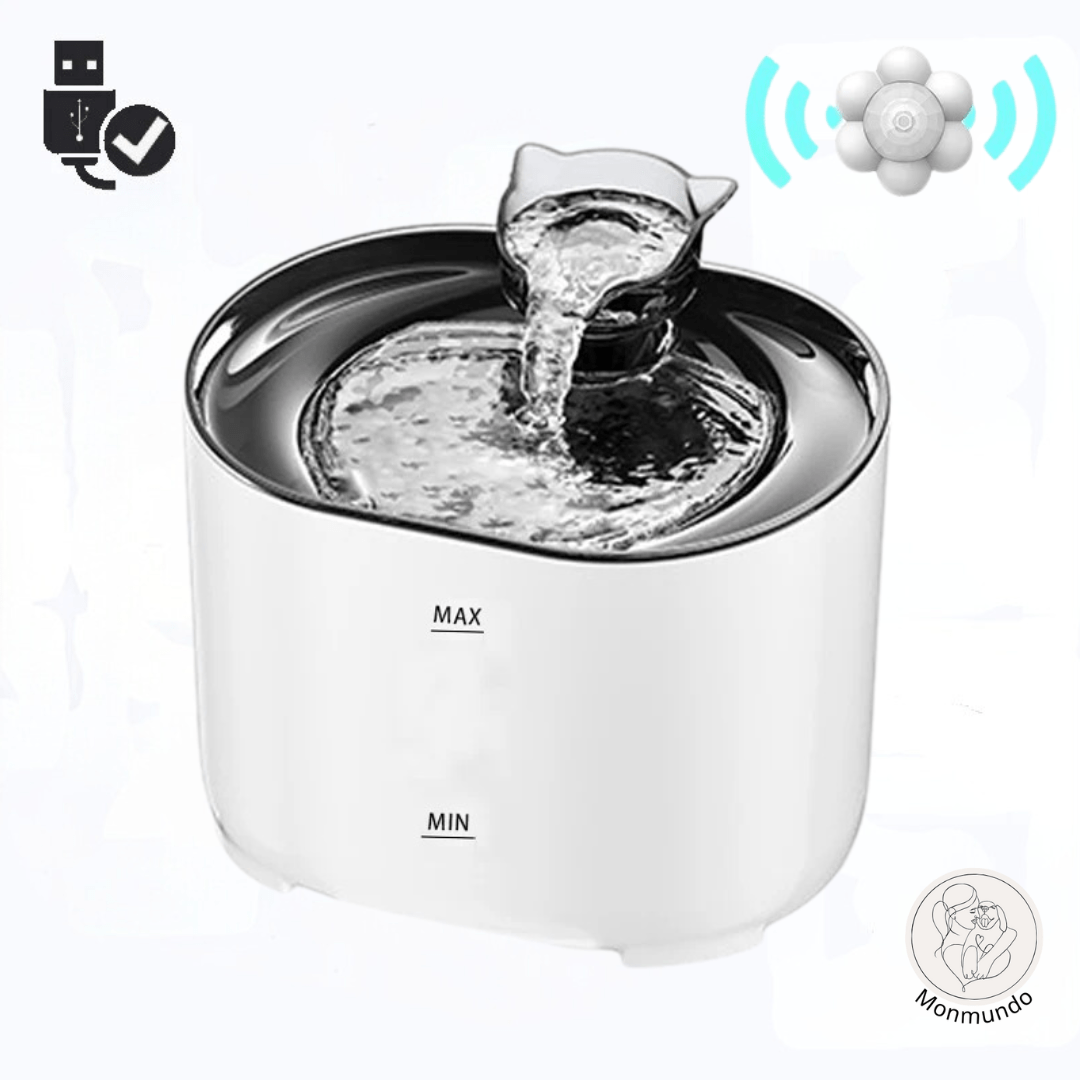 Katten Drinkfontein - Elektrische Fontein voor Katten met Stil Design & Altijd Vers Water - Hebbr