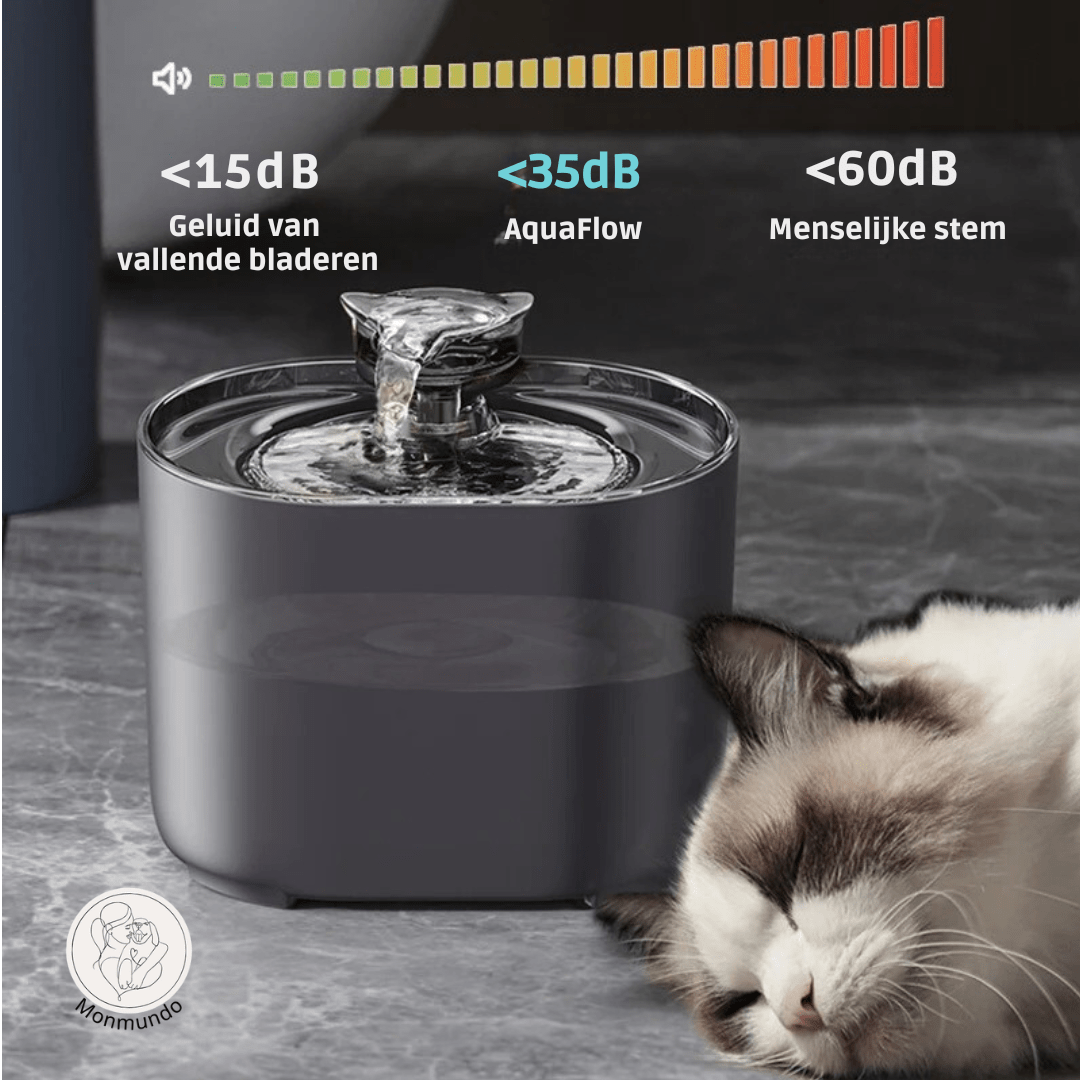 Katten Drinkfontein - Elektrische Fontein voor Katten met Stil Design & Altijd Vers Water - Hebbr