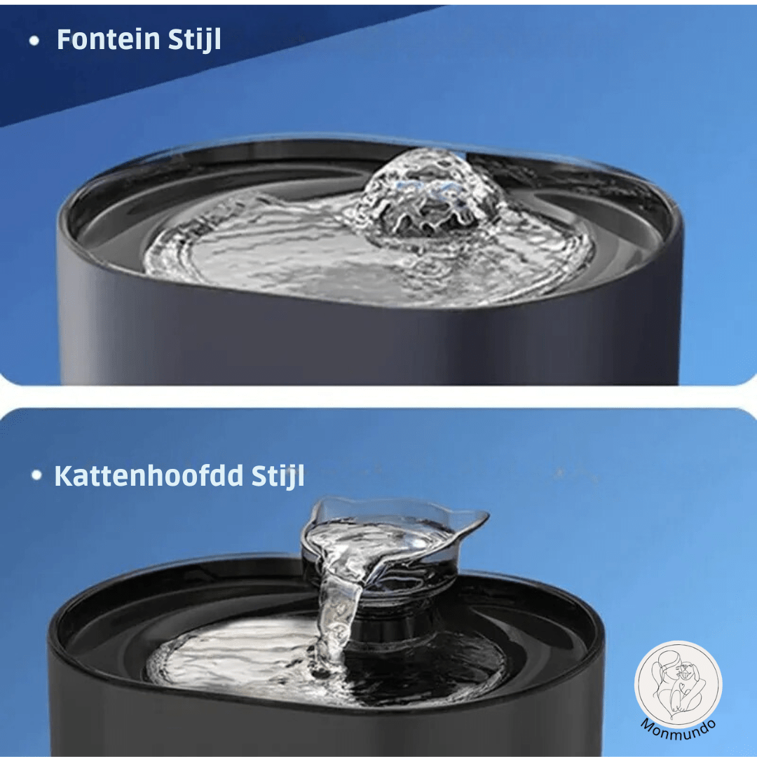 Katten Drinkfontein - Elektrische Fontein voor Katten met Stil Design & Altijd Vers Water - Hebbr