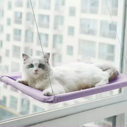 Katten Hangmat voor het Raam - Zacht, Afneembaar en Wasbaar, Tot 22 kg - Hebbr