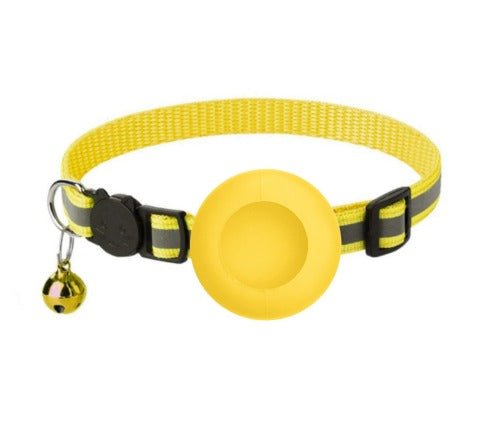 Kattenhalsband met AirTag houder en verstelbare pasvorm - Elastisch en lichtgewicht ontwerp - Hebbr