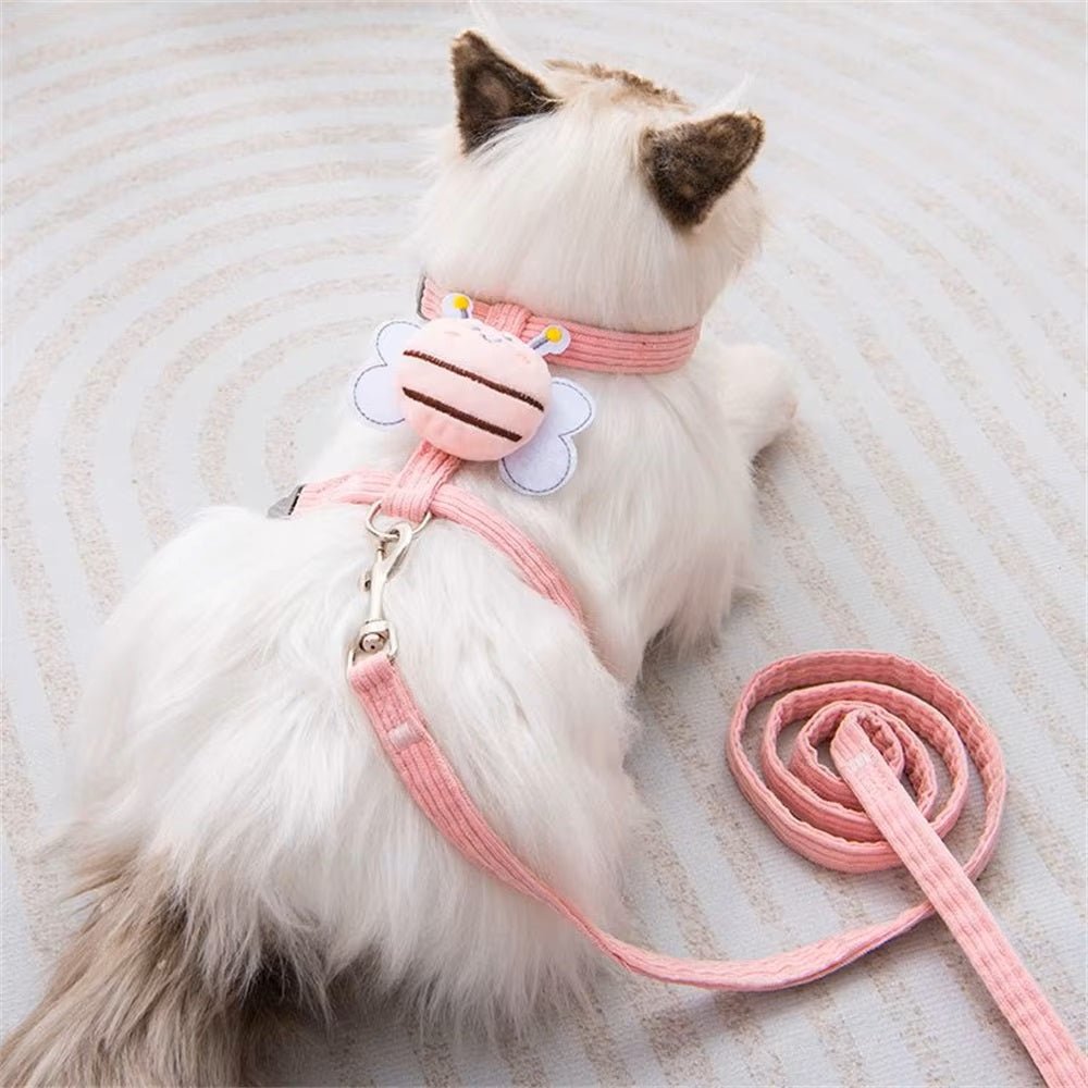 Kattenharnas Molly - Drukvrij Ontwerp, Machinewasbaar, Comfortabel en Veilig voor Wandelingen - Hebbr