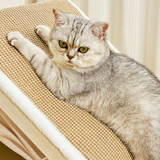 Kattenhuis met Sisal Krabdak S/M/L Hout – Comfortabel en Veilig voor Katten - Hebbr