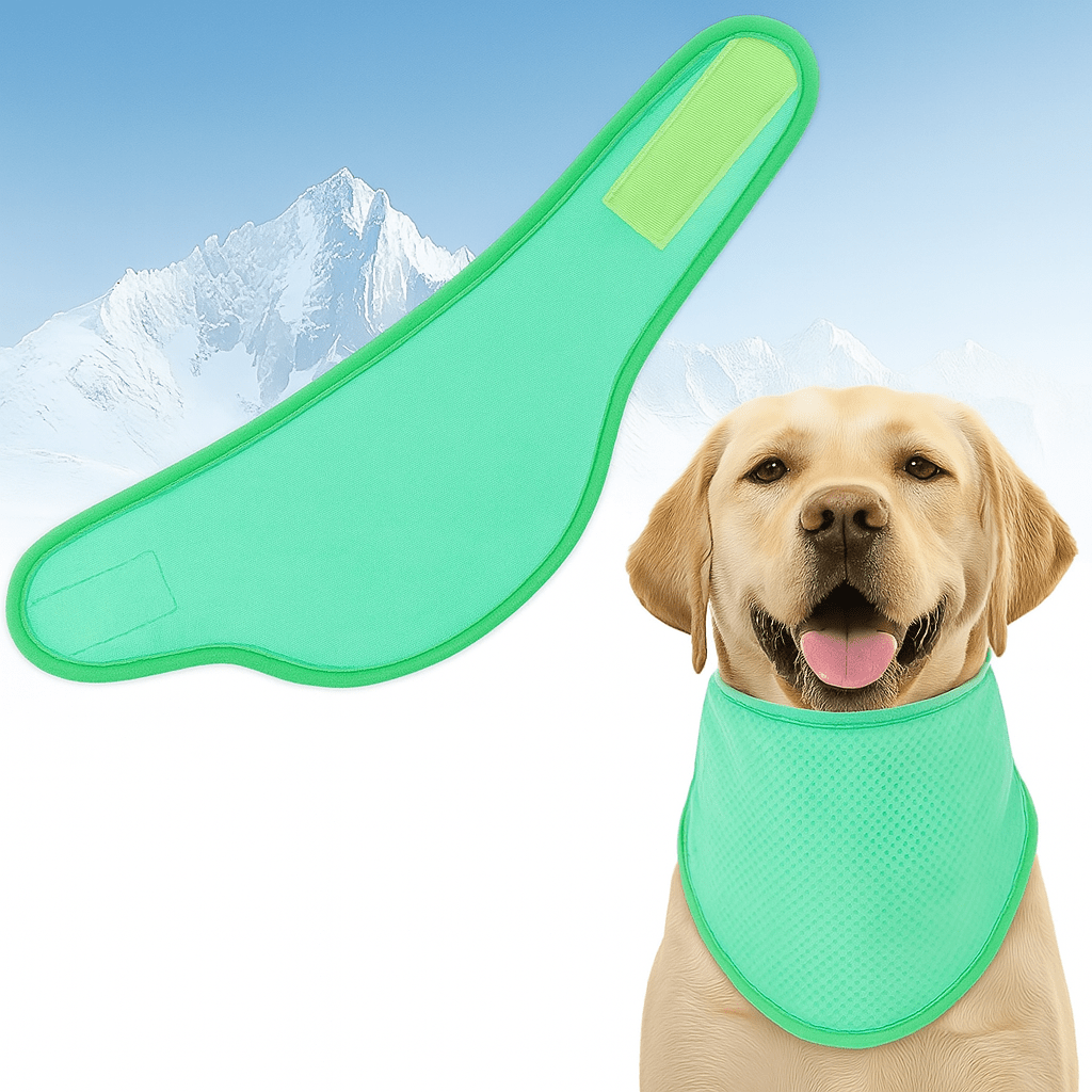 Koelende Sjaals Voor Huisdieren - Verkoelende Sjaals Voor Honden en Katten, Herbruikbaar en Ademend - Hebbr