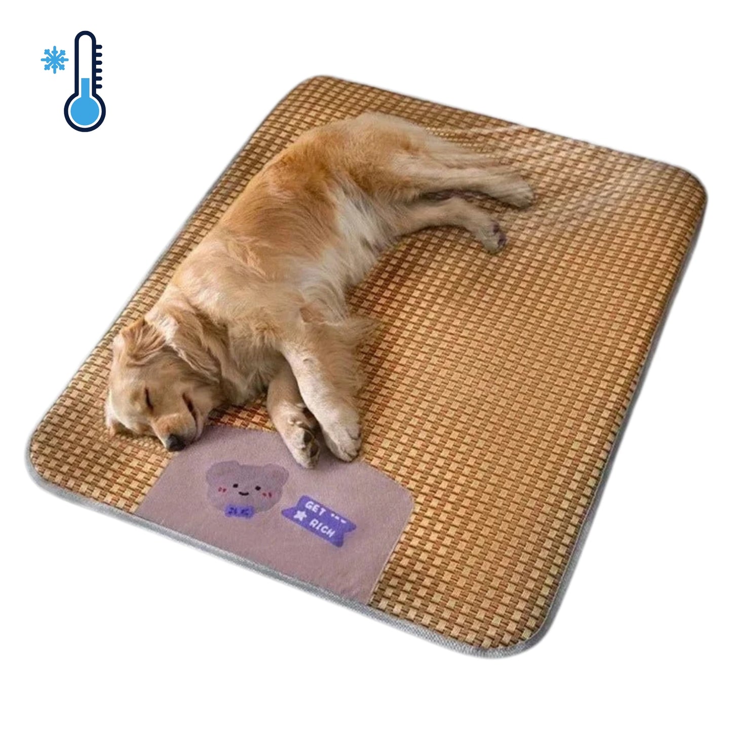 Koelmat voor Honden - Verkoelende Dierenbedden, Duurzaam Materiaal, Diverse Maten, Ideaal voor Zomercomfort - Hebbr