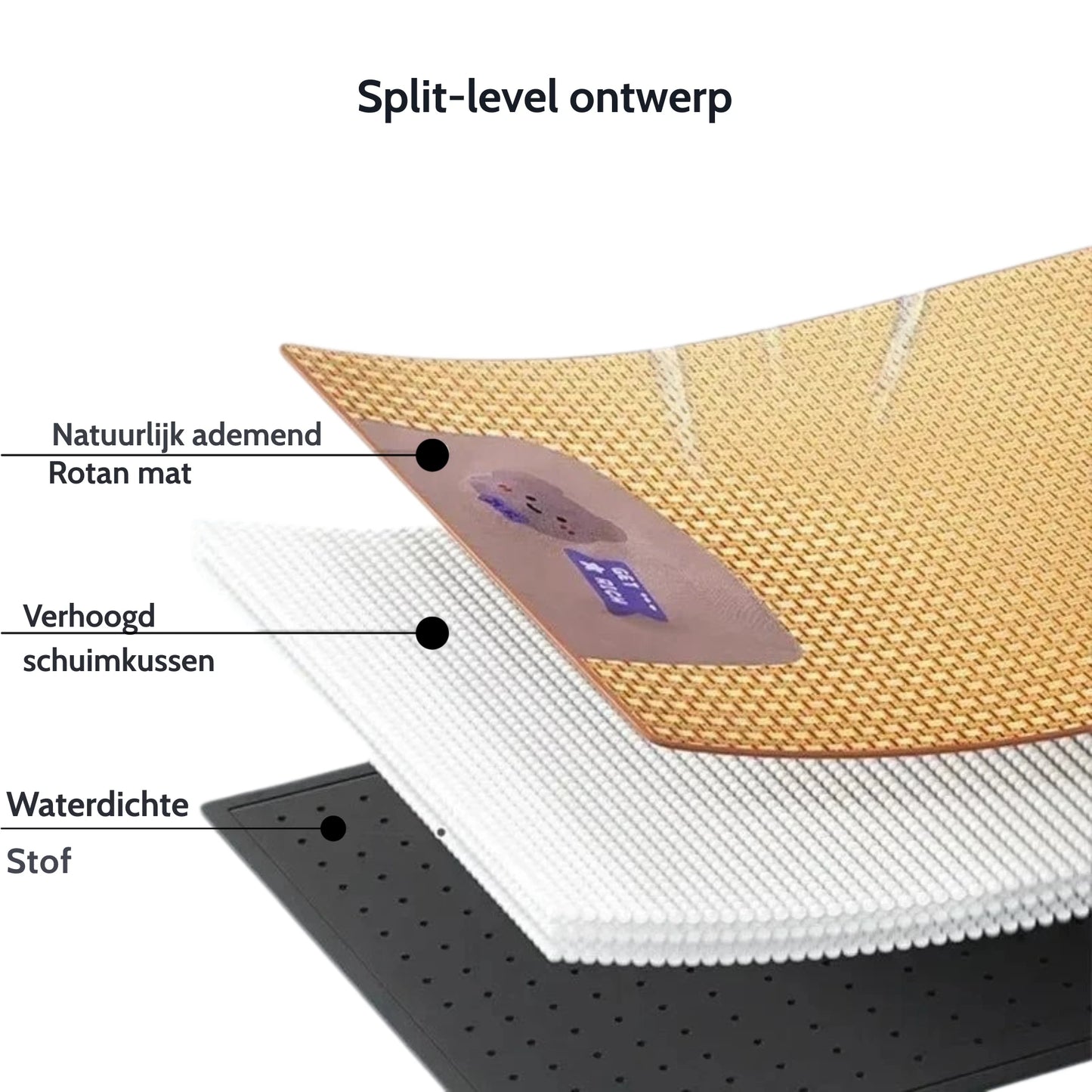 Koelmat voor Honden - Verkoelende Dierenbedden, Duurzaam Materiaal, Diverse Maten, Ideaal voor Zomercomfort - Hebbr