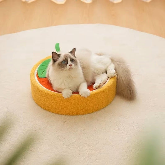 Krabpaal Kat Ruby - Stevige Multifunctionele Kattenkrabpaal voor Spelen en Ontspannen - Rond 40 cm - Hebbr