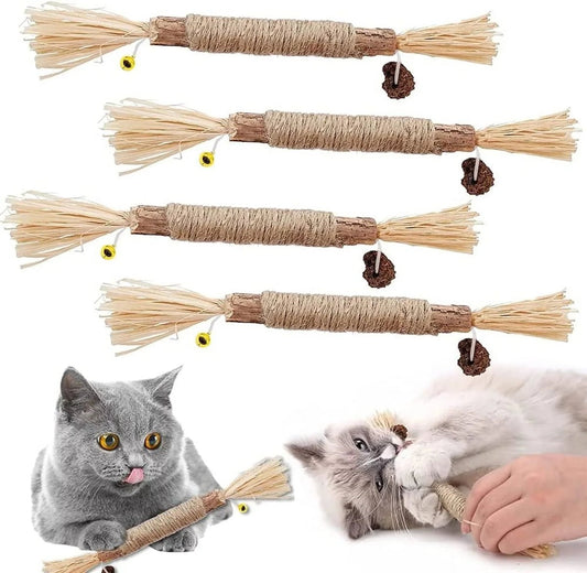 Krabpaal Kat van Duurzaam Karton met Kattenkruid - Compact en Lichtgewicht, 12 cm Hoog - Hebbr