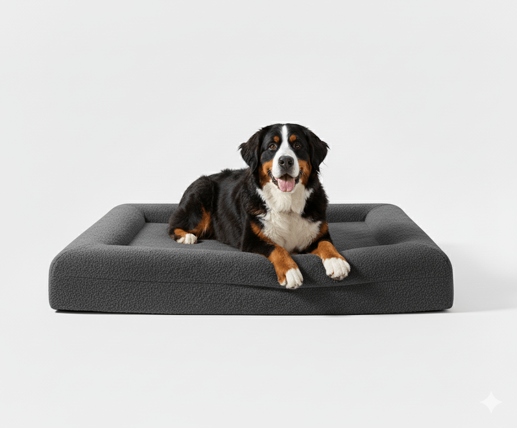 Luxe Orthopedisch Hondenbed van Geheugenfoam met Verwijderbare Wasbare Hoes - Waterdichte Onderkant - Hebbr