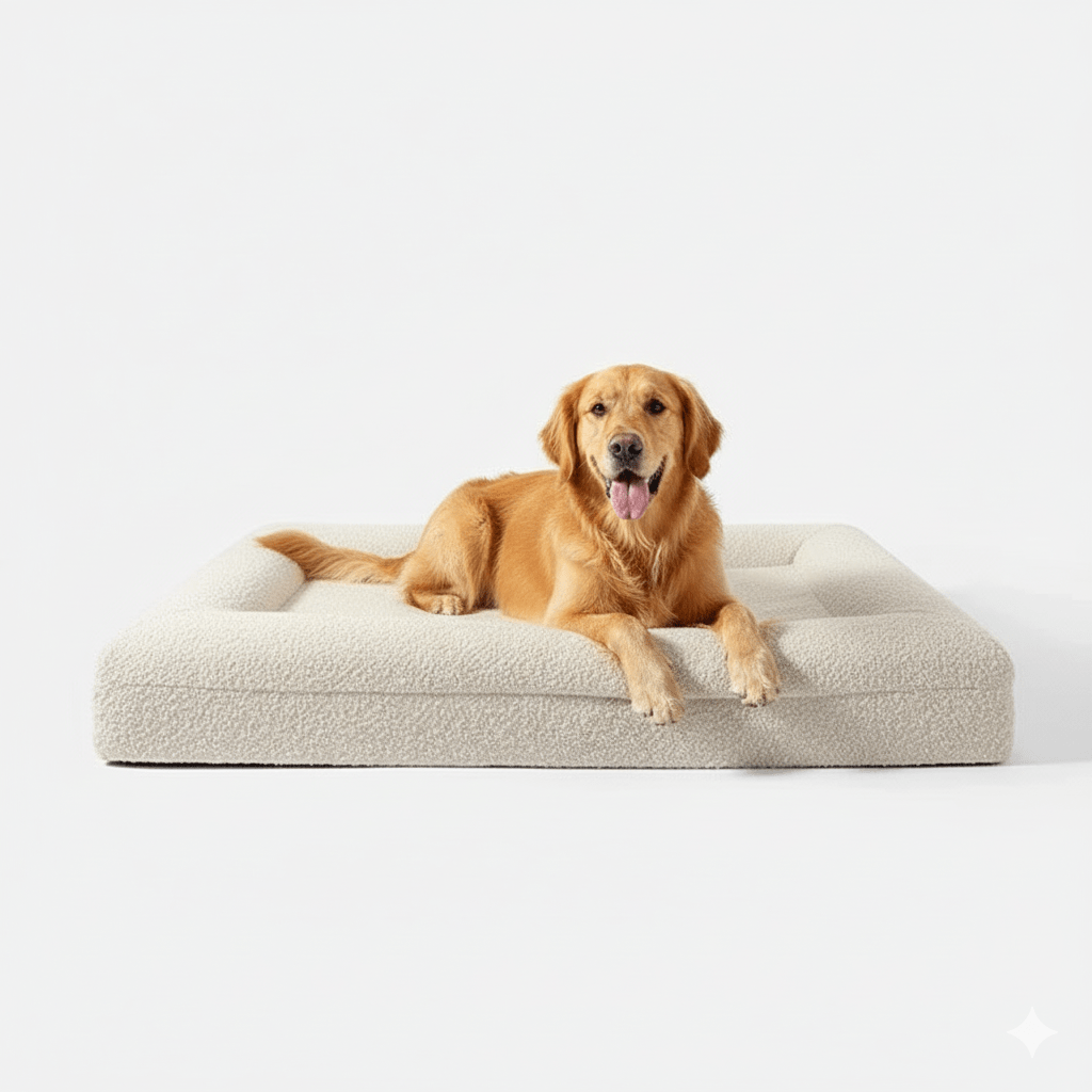 Luxe Orthopedisch Hondenbed van Geheugenfoam met Verwijderbare Wasbare Hoes - Waterdichte Onderkant - Hebbr