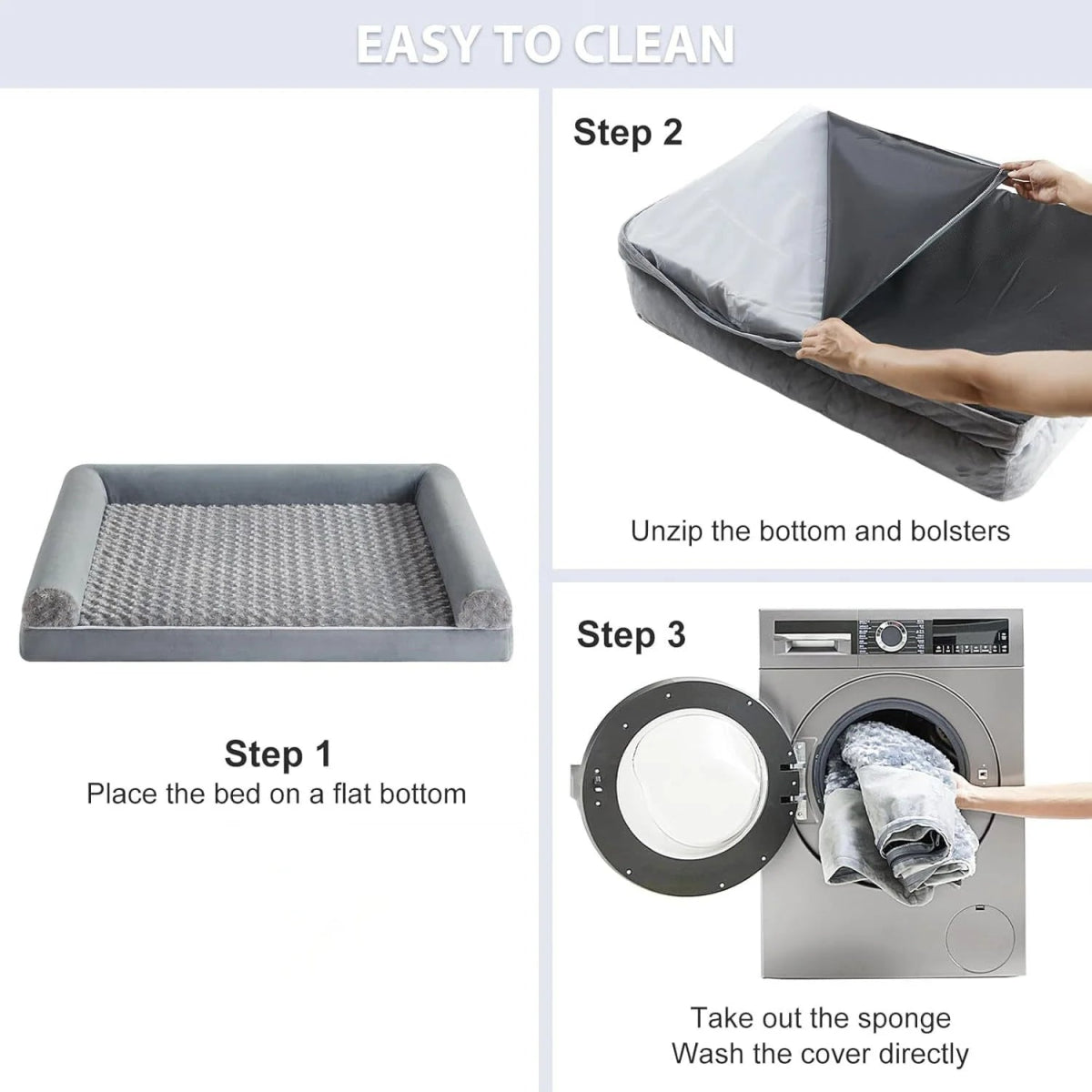 Luxe Orthopedisch Hondenbed van Traagschuim, Waterdicht en Machinewasbaar - Geschikt voor Middelgrote Honden - Hebbr