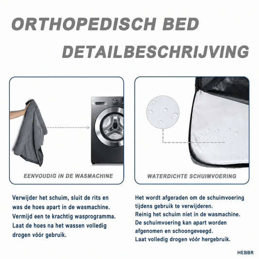 Memory Foam Hondenbed - Hebbr