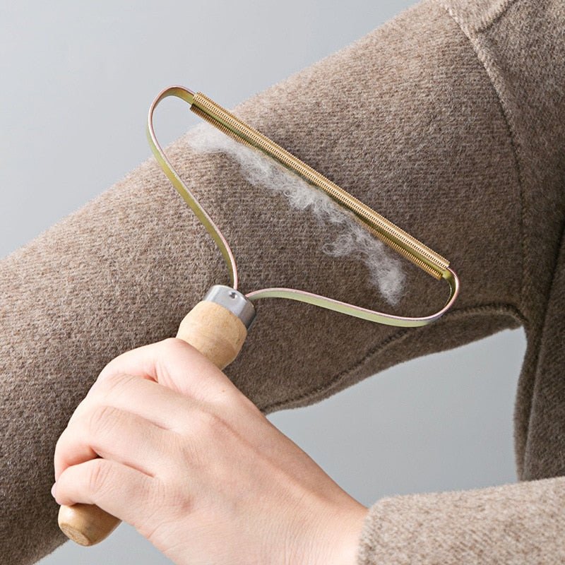 Milieuvriendelijke Fusselverwijderaar met Metalen Borstel - Voor Kleding en Meubels, Eenvoudig in Gebruik - Hebbr