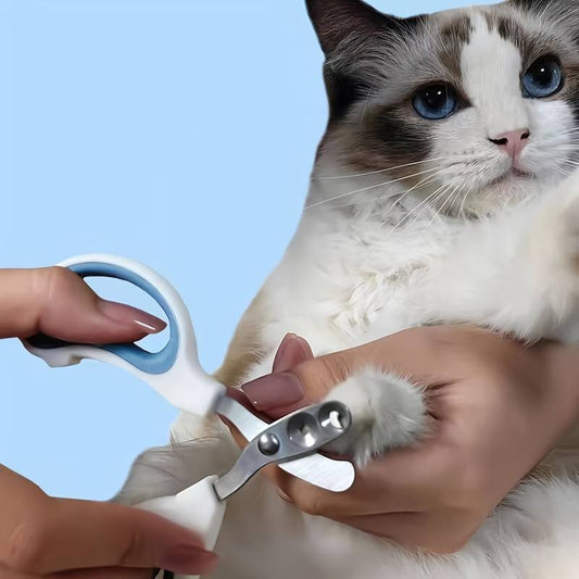 Nagelknipper voor Katten en Kleine Honden met Precisiegat en Antislip Handgreep - Roestvrijstalen Bladen - Hebbr