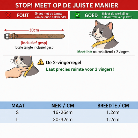 Nexa Kattenhalsband | Fluwelen, Verstelbaar en Gepersonaliseerd voor Katten - Hebbr