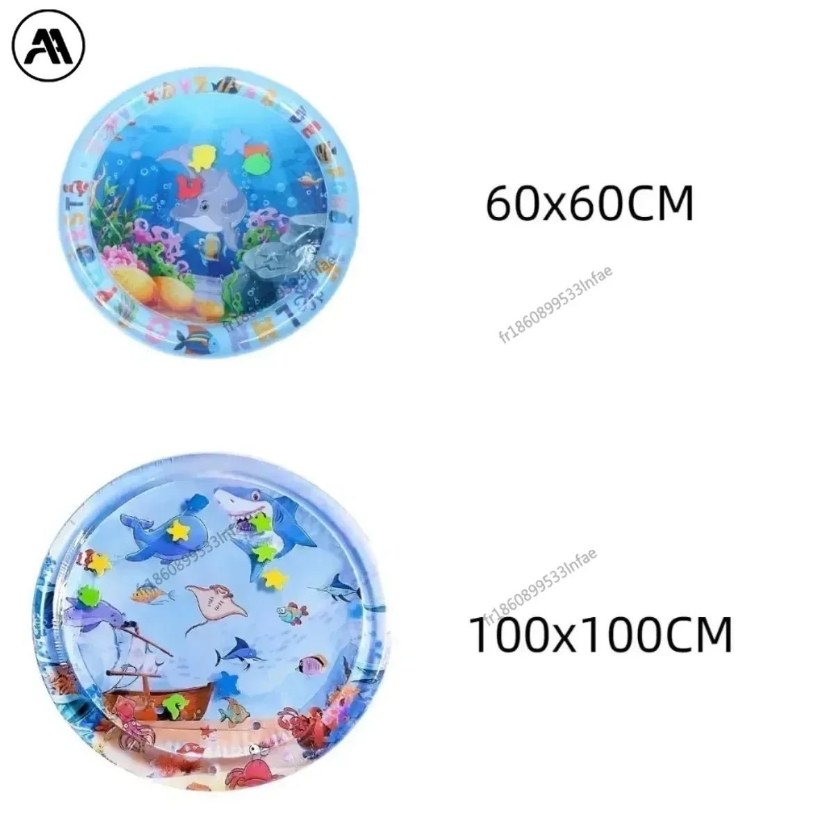 Opblaasbare Watermat voor Huisdieren - Koelmat voor Katten en Honden, Duurzaam PVC, Voor Binnen en Buiten - Hebbr