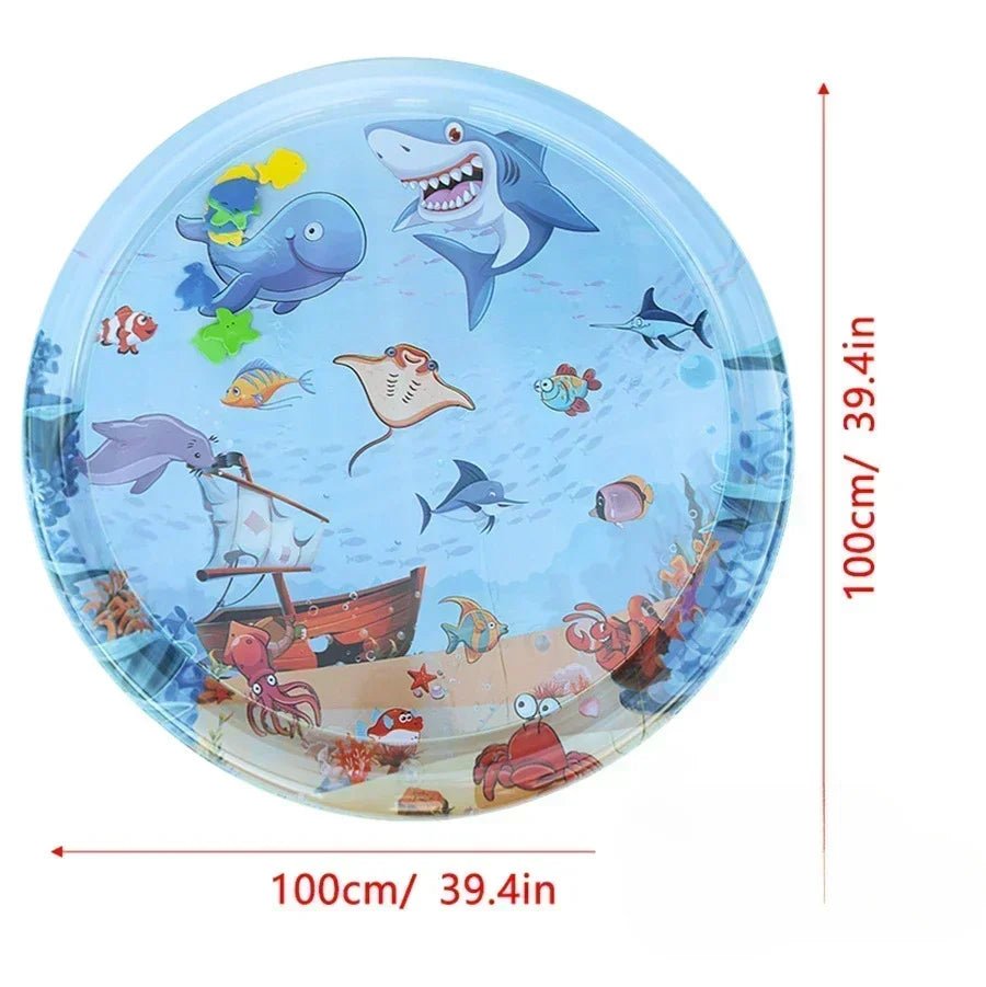 Opblaasbare Watermat voor Huisdieren - Koelmat voor Katten en Honden, Duurzaam PVC, Voor Binnen en Buiten - Hebbr
