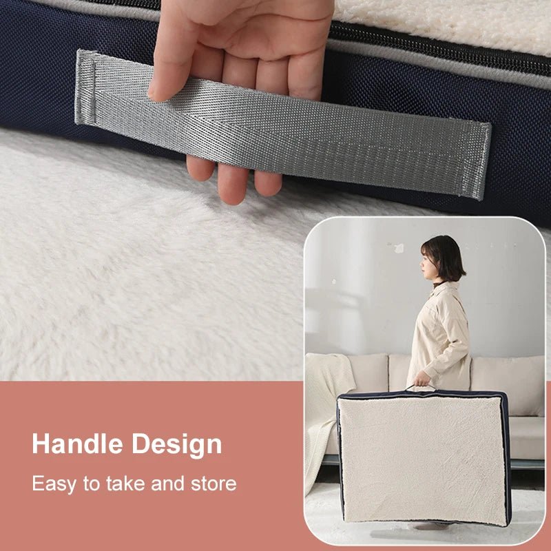 Orthopedisch Hondenbed van Elastisch Schuim - Wasbaar en Antislip voor Grote Honden en Middelgrote Honden - Hebbr