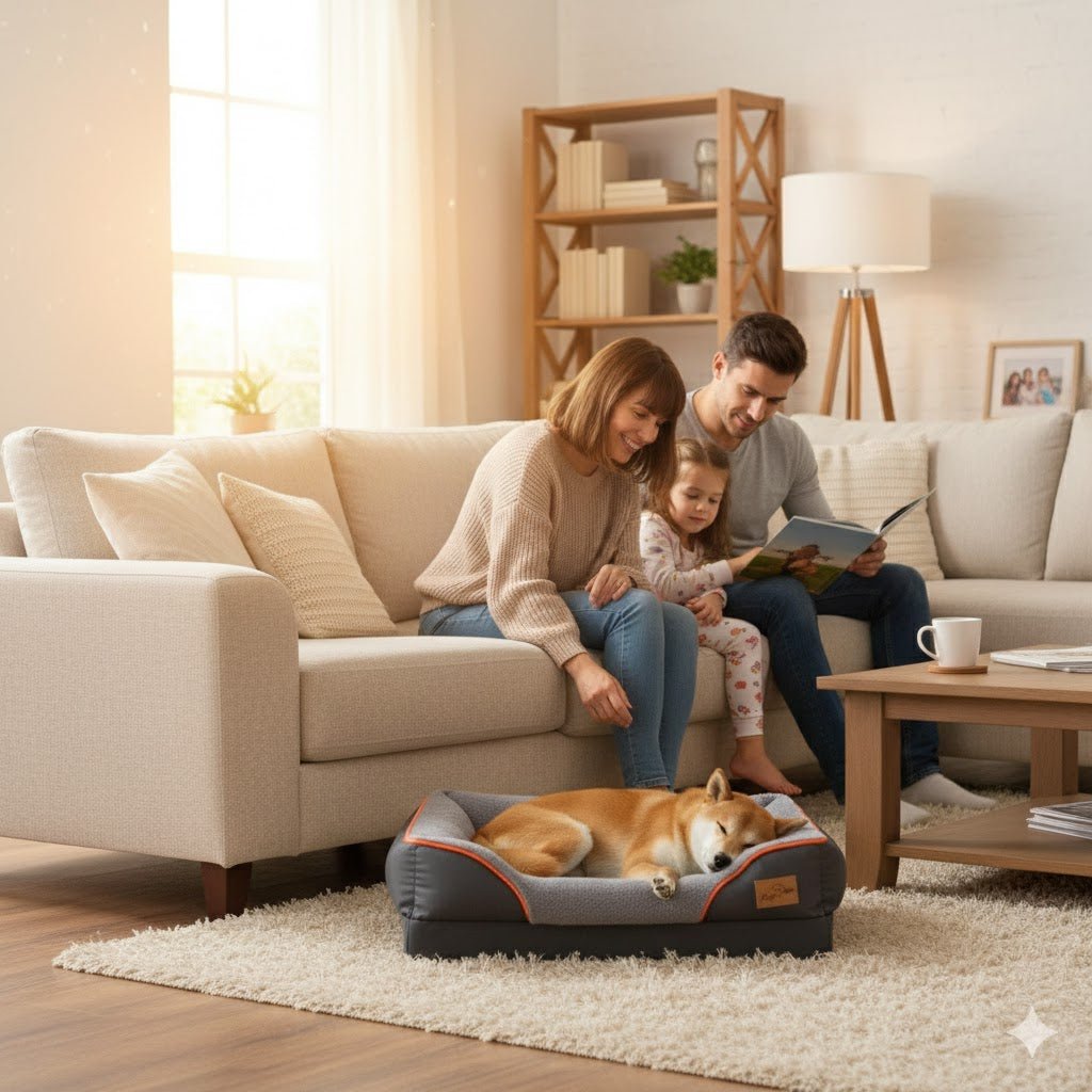 Orthopedisch Hondenbed voor Honden – Afneembare Hoes & Waterdicht - Hebbr