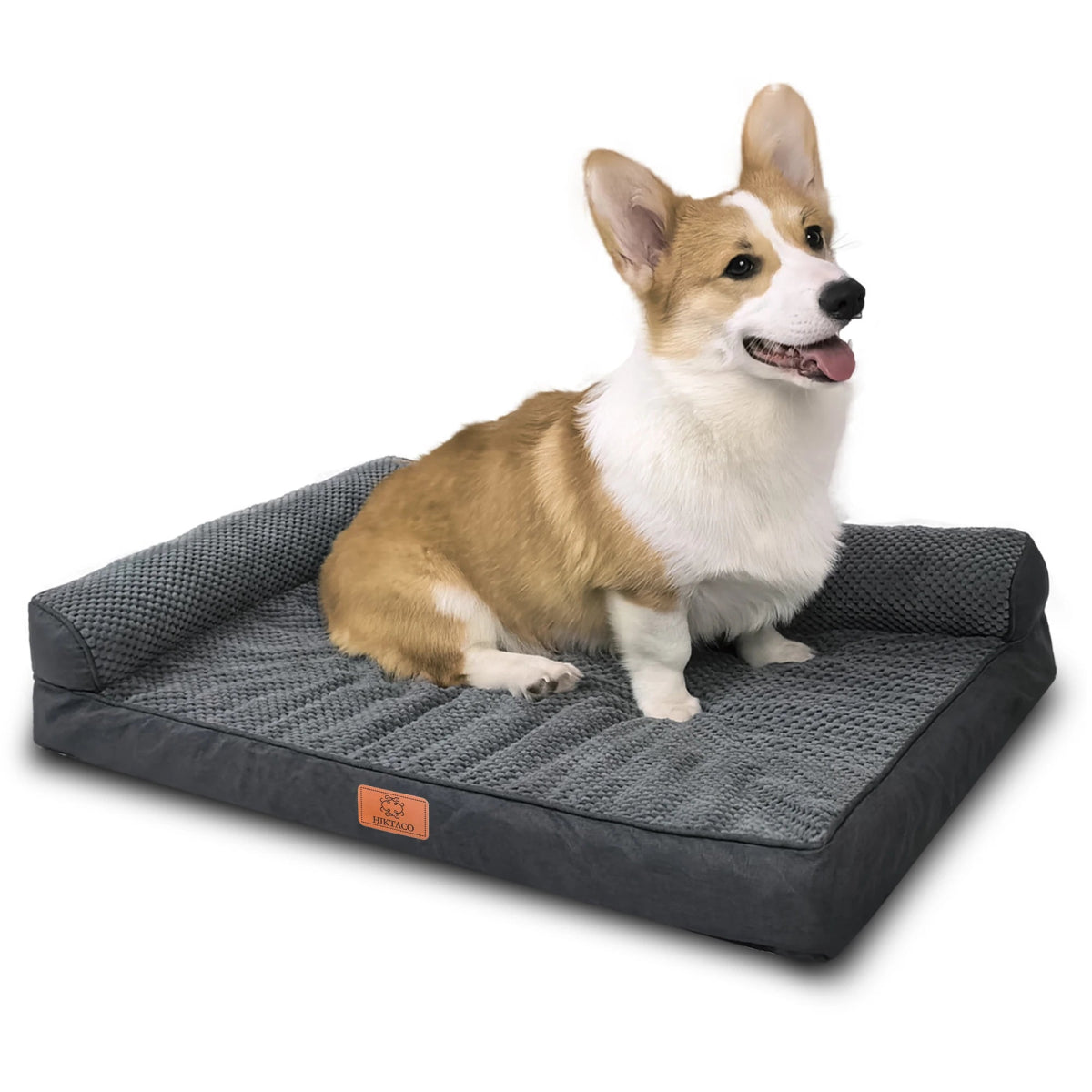 Orthopedisch Hondenbed voor Middelgrote Honden – Geheugenfoam, Waterdicht & Machinewasbaar - Hebbr