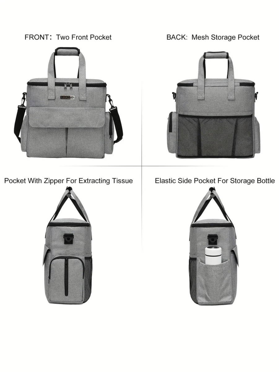 Reisbag voor Honden – Grote 6 - delige Set, Waterafstotend & Multifunctionele Vakken - Hebbr