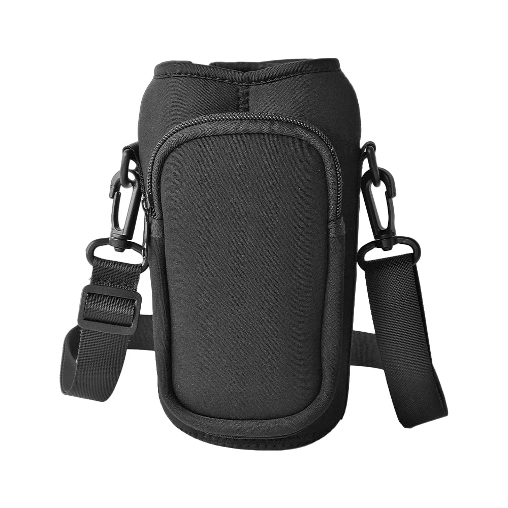 RVS Hondenwaterfles 1000ml met Afneembare Voer - en Waterkom - Dubbelwandig en BPA - vrij - Hebbr