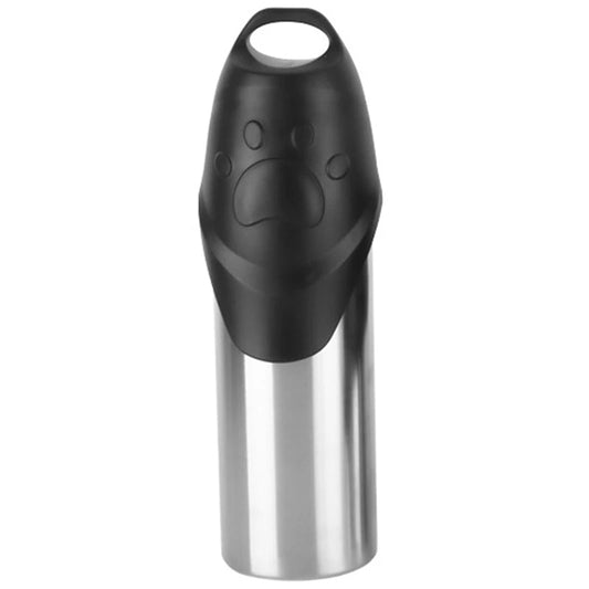 RVS Hondenwaterfles 500ml met Kom - Lekvrij en Handig voor Wandelen en Reizen - Hebbr