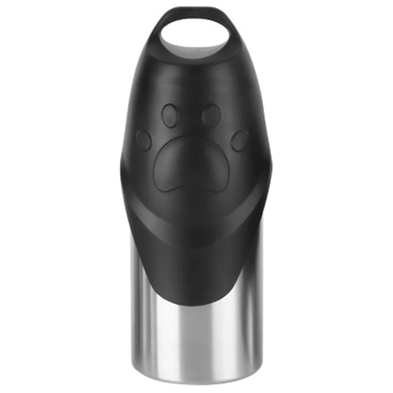 RVS Hondenwaterfles 500ml met Kom - Lekvrij en Handig voor Wandelen en Reizen - Hebbr