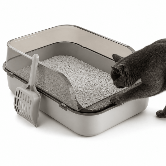 Semi-Gesloten Kattenbak - Hebbr
