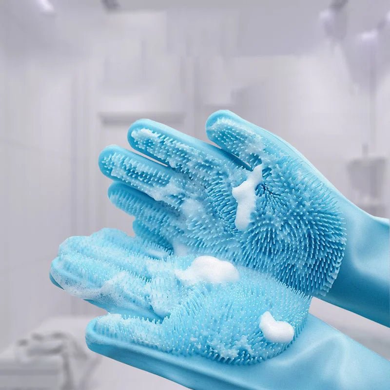 Siliconen Badhandschoenen Voor Huisdieren - Ideaal Voor Honden En Katten, Geschikt Voor Wassen En Borstelen - Hebbr