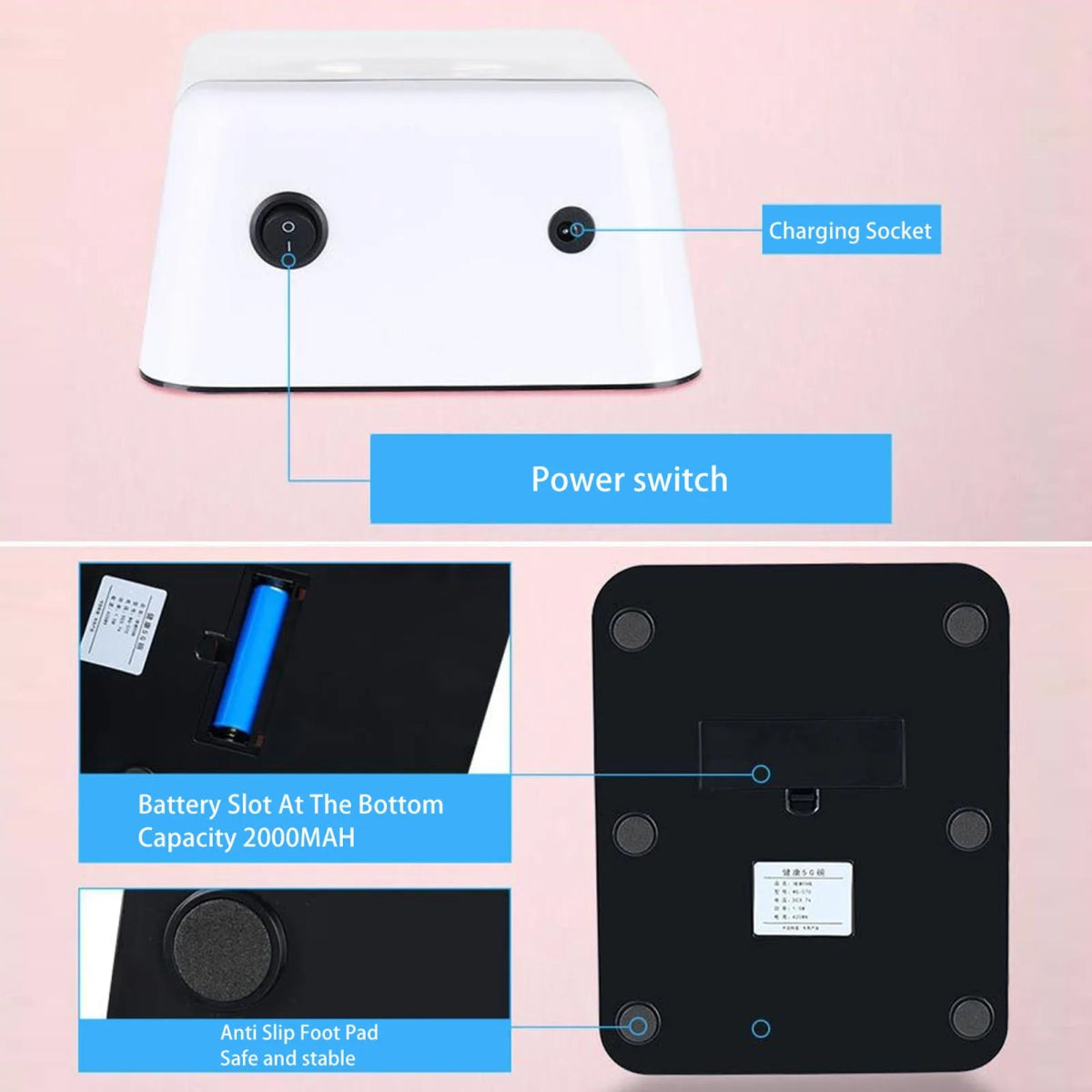 Slimme Voerautomaat voor Honden en Katten met Inductiedeksel - Oplaadbare 350ml Bak - Hebbr