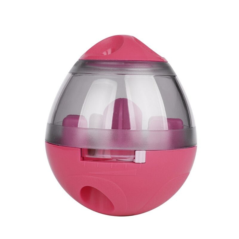 Snack - Ball voor Honden - Interactief Speelgoed voor Mentale Stimulatie en Beweging - Geel/Pink - Hebbr