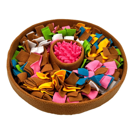 Snuffelmat Hond - Wasbare Geurtraining Speelmat voor Langzame Voeding, 60x40 cm - Hebbr