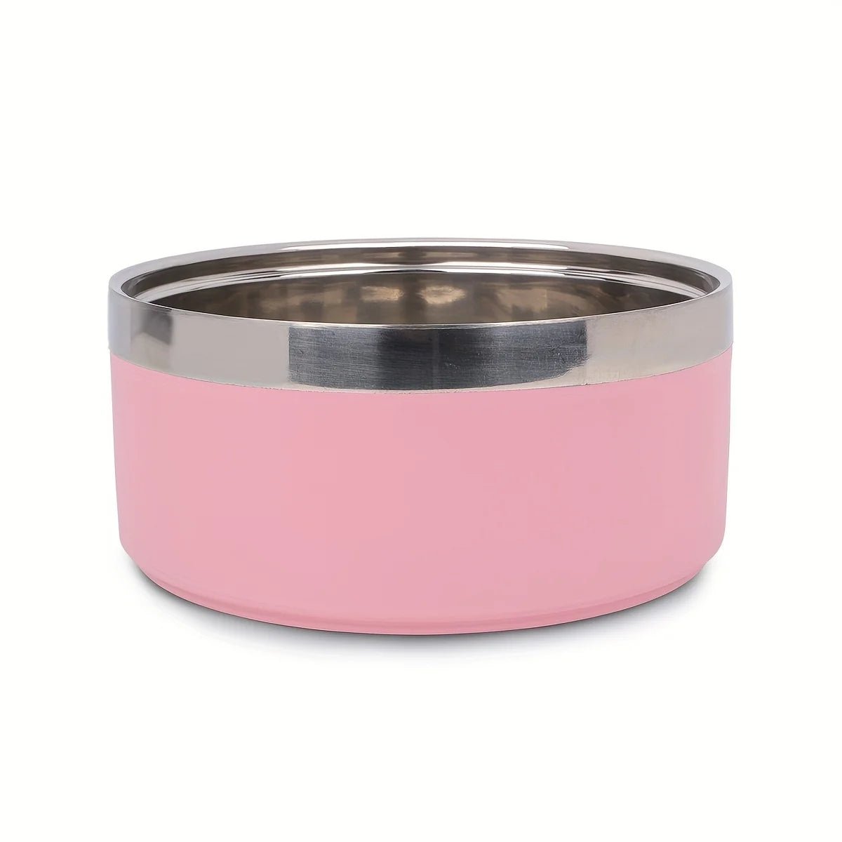 Stijlvolle Hondenkom Van Roestvrij Staal Met Antislipmat - Grote Capaciteit Voor Katten En Honden - Hebbr