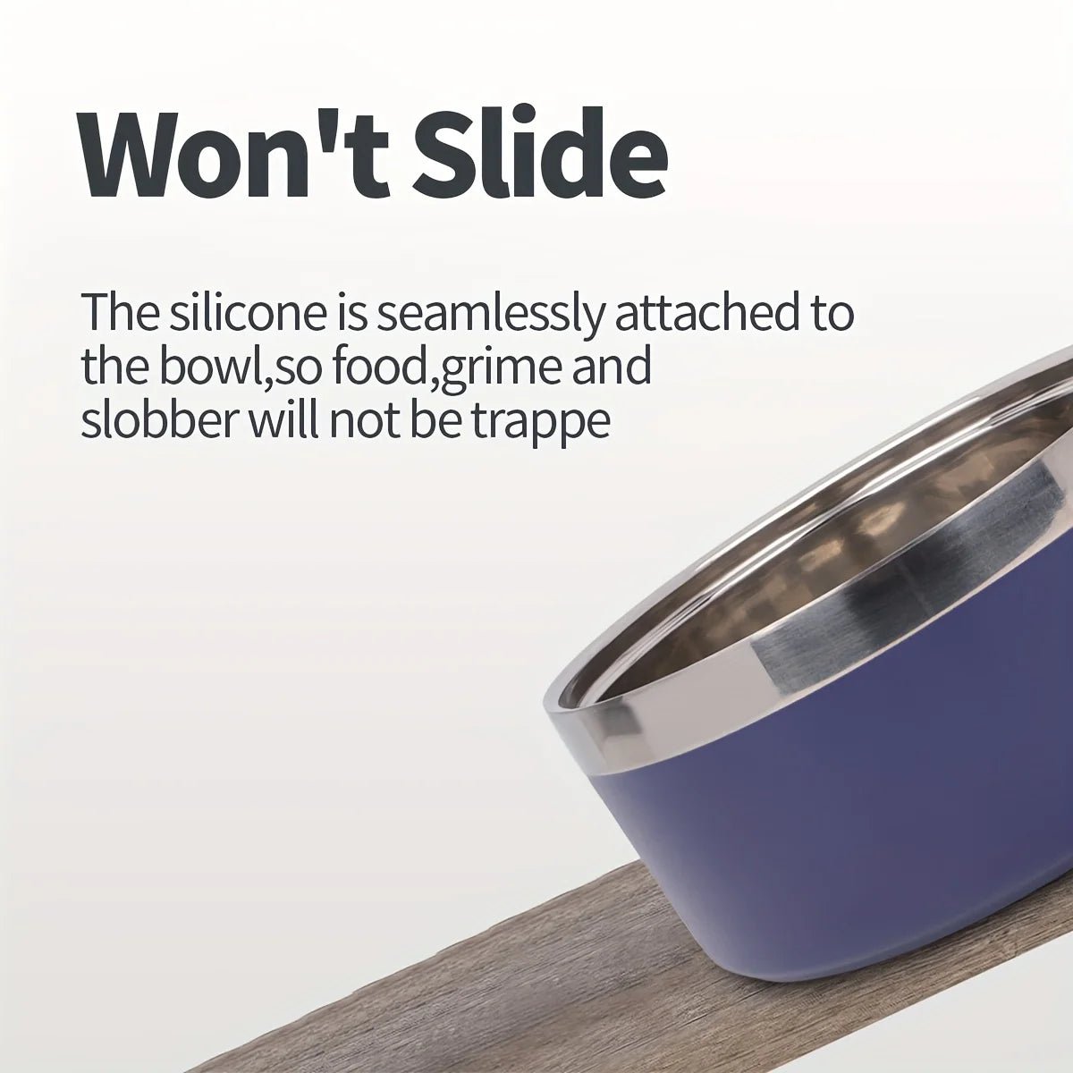 Stijlvolle Hondenkom Van Roestvrij Staal Met Antislipmat - Grote Capaciteit Voor Katten En Honden - Hebbr