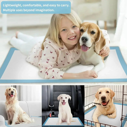Super Absorberende Hondenluiers - 6 - Laags Wegwerp Puppy Training Pads, XXXL Formaat voor Grote en Kleine Honden - Hebbr
