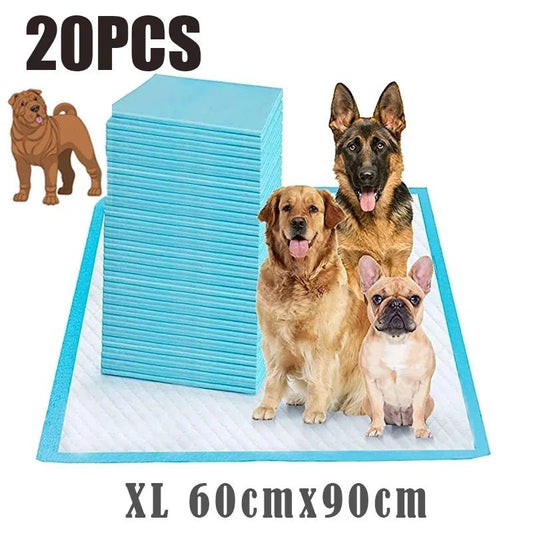 Super Absorberende Hondenluiers - 6 - Laags Wegwerp Puppy Training Pads, XXXL Formaat voor Grote en Kleine Honden - Hebbr