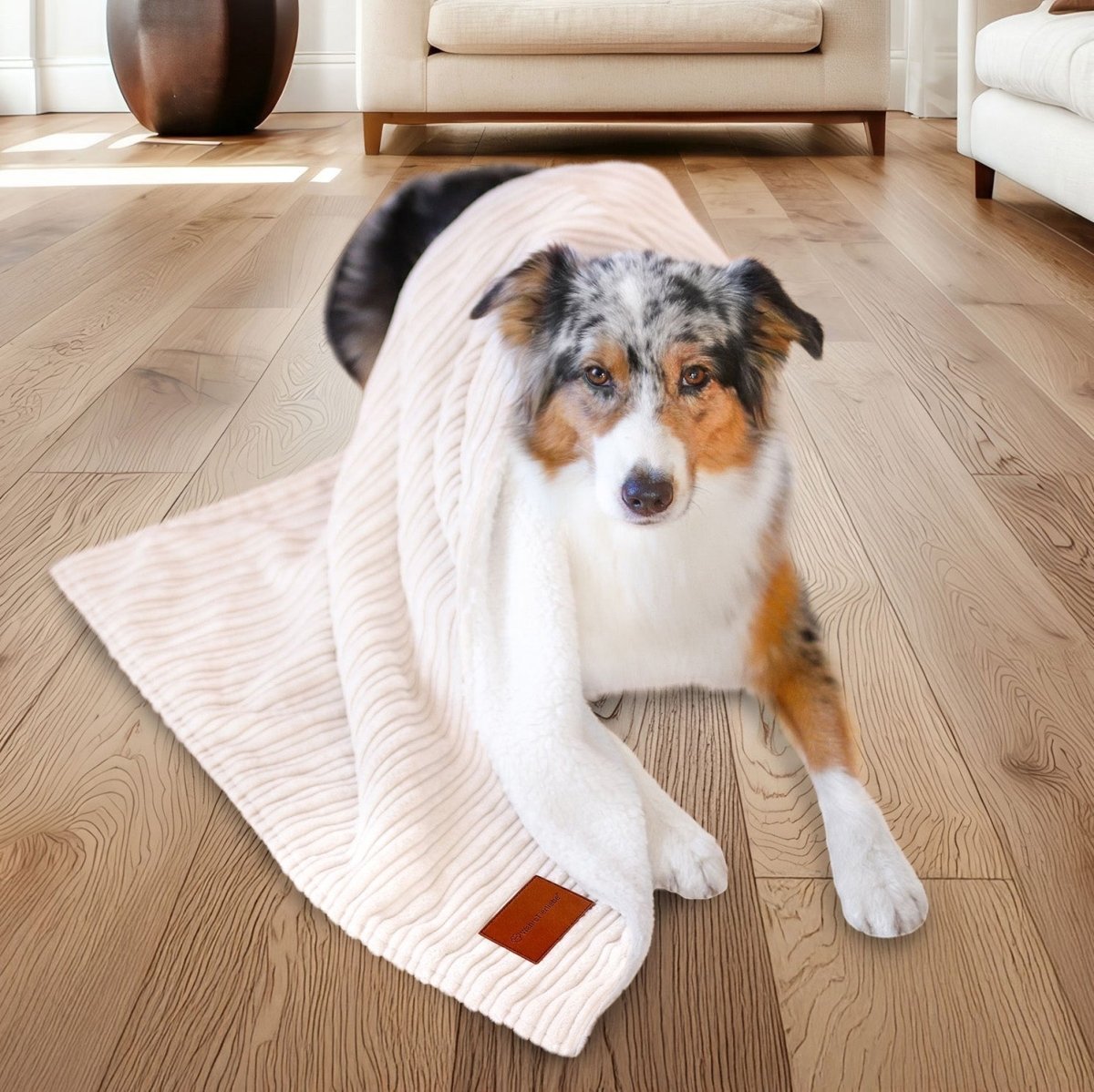 Superzachte Hondendeken voor Auto en Bank - Wasbaar, Stressverlagend Deken - Hebbr