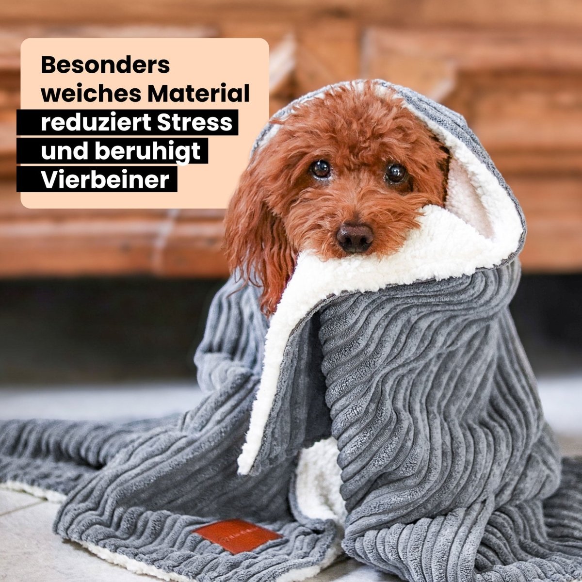Superzachte Hondendeken voor Auto en Bank - Wasbaar, Stressverlagend Deken - Hebbr