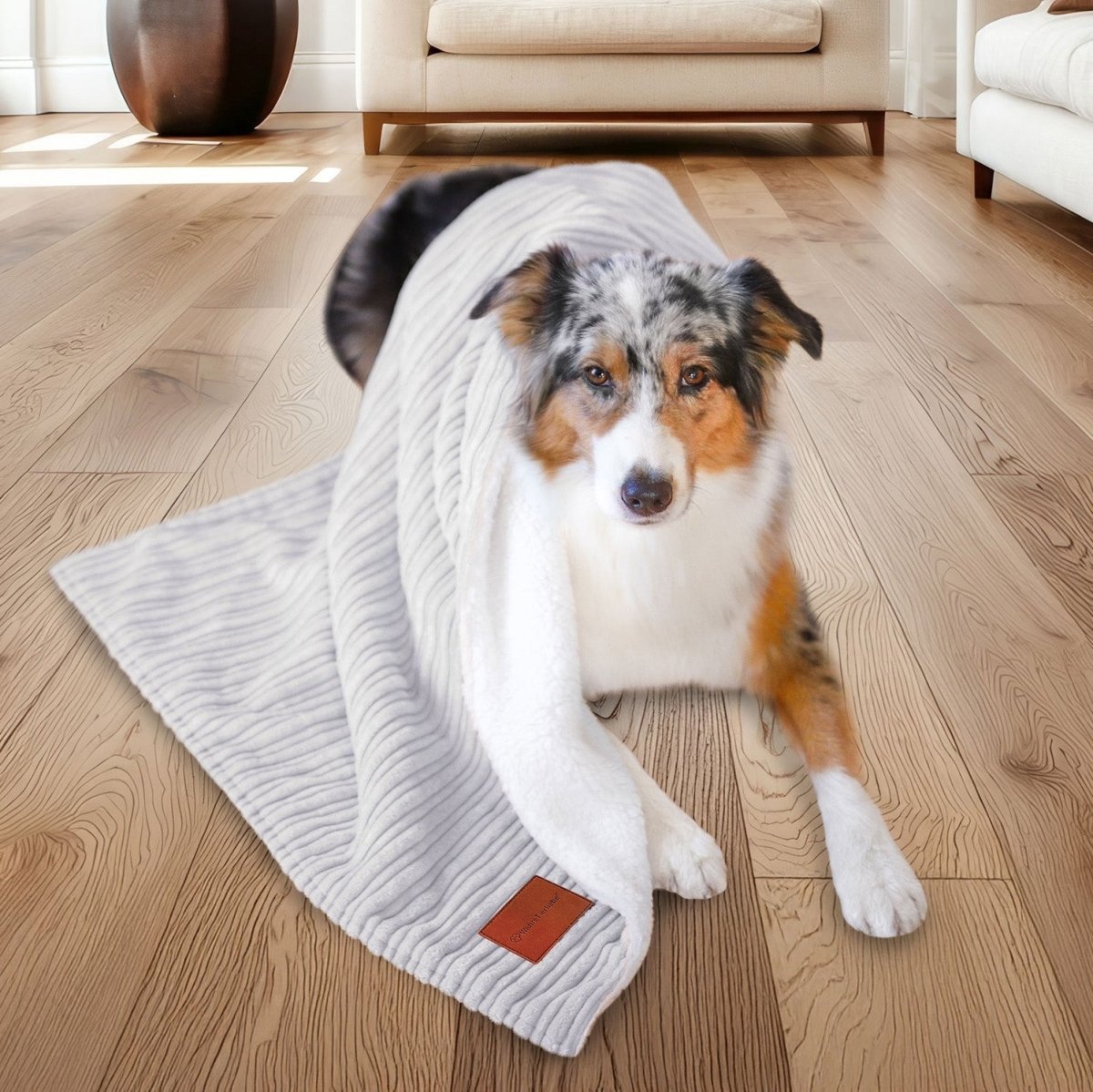 Superzachte Hondendeken voor Auto en Bank - Wasbaar, Stressverlagend Deken - Hebbr